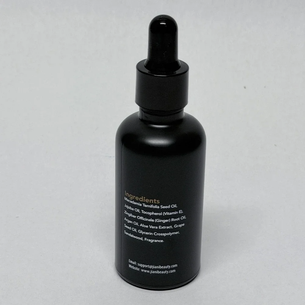 Jiani Beauty Beard Oil 50ml Sandalwood Scent with Jojoba and Argan Oil Dropper